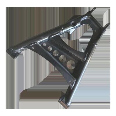 China Customized Triangle Shape Metal Spare Part Motorcycle Swing Arm Customized Size for sale