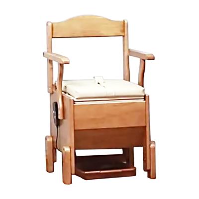 China Automatic Operation China Medial Equipment Wood Biodegradable Bag Toilet Hospital Chair for sale