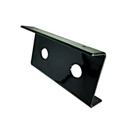 China Customized L Shape Spray Resistant Black Metal Bracket Lsyxm-059 for sale