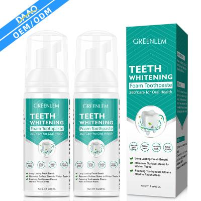 China DAAO Tooth Paste Tooth Paste Tooth Foam Paste Label Cleansing Teeth Whitening Kit Effective Whitening Whitening Foam for sale