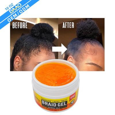 China OEM Organic Private Label 10 oz 24 Hour Hold Edge Control Custom With Free Sample Edge Control Pomade For Natural Hair for sale