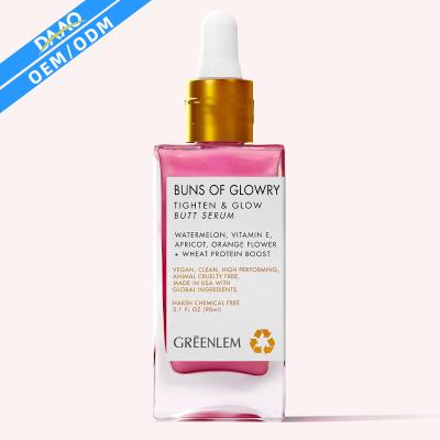 China Skin Revitalizer DAAO Natural Vitamin C Firming Brightening Reduce Acne Body Face Pink Shimmer Glow Serum for sale