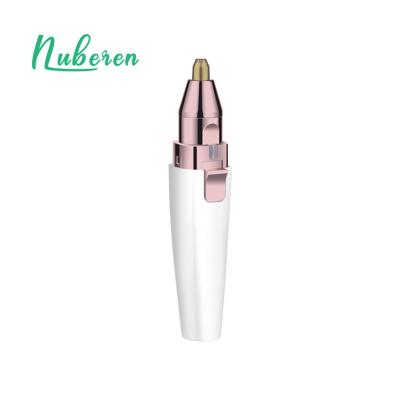 China Effective 2 in 1 Rechargeable Women USB Eyebrow Hair Remover Electric Eyebrow Trimmer for sale