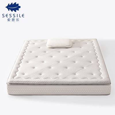 China Flippable 2021 Hot Sale 100% Latex King Size High Carbon Hot Spring Rolled Mattress In One Box for sale