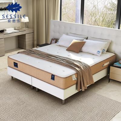 China High Quality Customized Hypoallergenic Misess Queen Size Pocket Coil Box Spring Bedroom Hotel Bed for sale