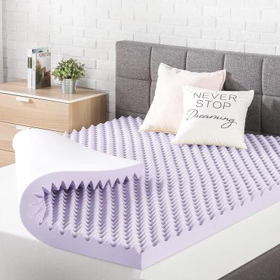 China High Density Cooling Egg Shaped Sponge Foam Compressed Super Comfort Mattress Topper Pad In A Luxury Box for sale