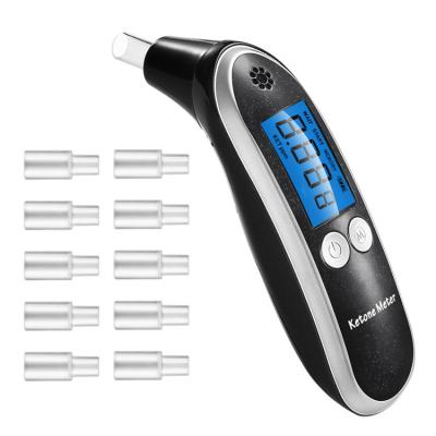 China Plastic High Accurate Digital Testing Ketone Breath Meter Ketosis With 10 Mouthpieces for sale