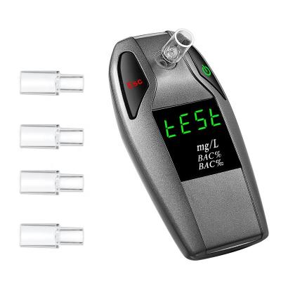 China Zinc Alloy Digital Breath Alcohol Tester Alcohol Detector For Drunk Driving Breath Alcohol Meter Breathalyzer for sale