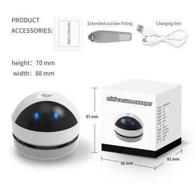 China Popular Hot Selling Hotel Mini Portable Wireless Charging Handheld Desktop Vacuum Cleaner for sale