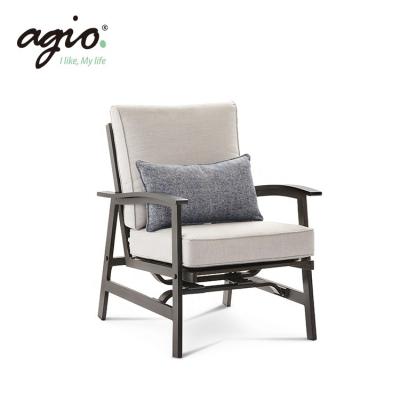 China Eco-friendly\UV resistant\Water proof\Weather resistant high quality aluminum rocking chair frame with rattan for sale