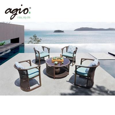 China Eco-friendly\UV Resistant\Water Proof\Weather Resistant Modern Rattan Patio Garden Furniture Set For Outdoor for sale