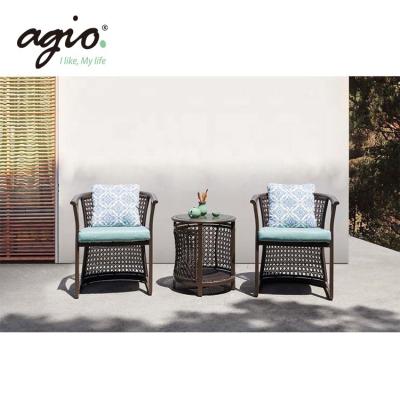 China Eco-friendly\UV Resistant\Water Proof\Weather Resistant Modern Metal Frame Garden Furniture Sets With Rattan for sale