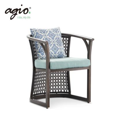 China Eco-friendly\UV Resistant\Water Proof\Weather Resistant Chinese Style Aluminum Rattan Furniture Chair For Garden for sale