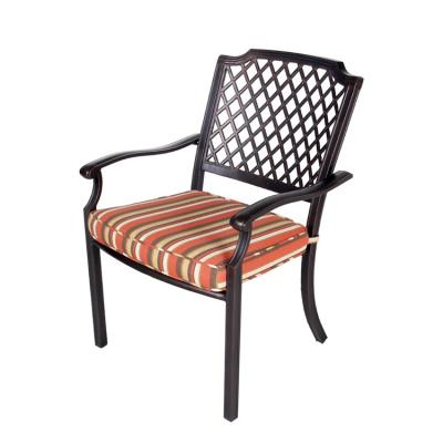 China Eco-friendly\UV Resistant\Water Proof\Weather Resistant Traditional Cast Aluminum Dining Chair For Garden for sale