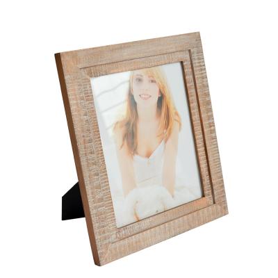 China Hot Sale Rectangle Mordern Pine Tree High Quality Wooden Picture Frame Sizes Home Decoration Crafts for sale