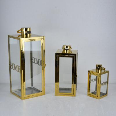 China Home Decoration Cheap Price Hot Sale Metal Gold High Quality High Quality Guaranteed Hurricane Lamp Big for sale