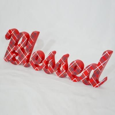 China Art Wholesale Wall Home Wedding Decoration Folk Vintage Party Wooden Letters Sign 3D Wooden Alphabet Letters for sale