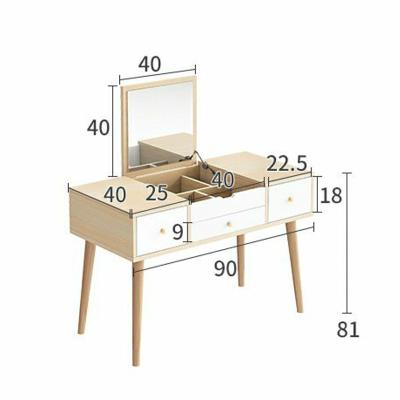 China Wholesale Manufacturers Custom Wooden Dressing Table Makeup (Size) Adjustable With Mirror for sale