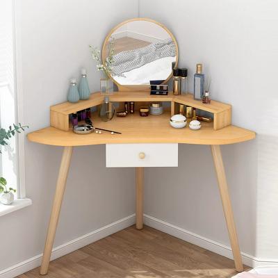 China Adjustable (Height) Customize Melamine MDF Dresser Furniture Modern Home Dressing Table With Mirror for sale