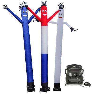 China Outdoor Colorful Single Leg Inflatable Air Dancers Inflatable Wave Man For Advertising for sale