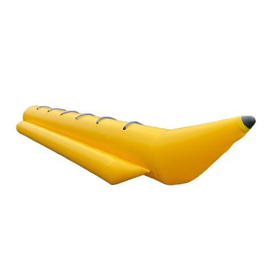 China Inflatable Fish 5 Tube 10 People Inflatable Water Entertainment Flight Floating Fishing Banana Boat for sale