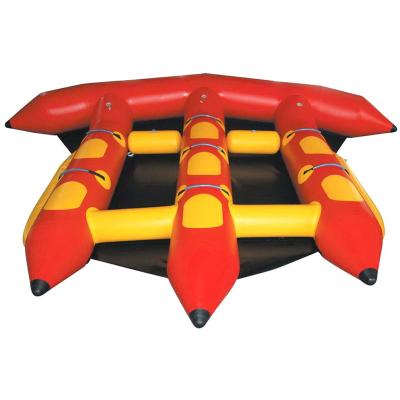 China Popular Inflatable Sports Water Fishing Fly Fishing Equipment Water Float Towable Tubes For Beach Game for sale