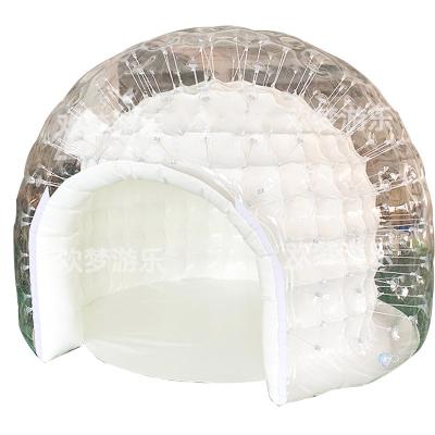 China Outdoor Cheap Clear Oxford PVC Large Hotel Inflatable Bubble Lodge Tent House For Sale for sale