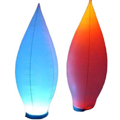 China PVC Coating Oxford Cloth Orient Inflatables Colorful Event LED Lighting Collumn Pillar Inflatable Cone For Decoration for sale