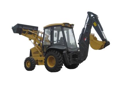 China 4 Wheel Drive Backhoe Loader2 Ton Load Original Japanese Cummins Engine for sale