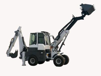 China Telescopic Backhoe Loader Dumping Height 5.2m Joystick Excavator And Loader for sale