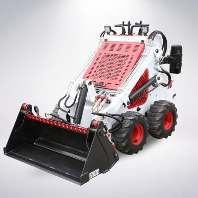 China Vertrags-Gleiter-Ochse-einzigartiger Vierradlader 23HP 4WD mit 4 in 1 Eimer zu verkaufen