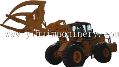 China WY978J 12 Ton Forklift Wheel Loader With Log Grapple For Big Diameter Wood Log for sale