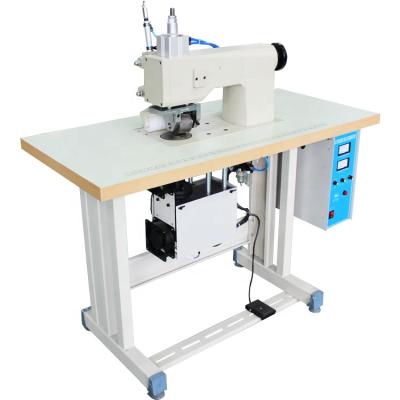 China AH-100Q Good Quality Cloth Production Ultrasonic Medica /Rotective Fabric Lace Trimming Machine Ultrasonic Nonwoven Leather Apparel Lace Cutting Machine for sale