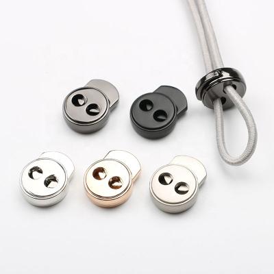 China Custom Zinc Alloy Garment Cord End Lock String Cord End Stopper for sale