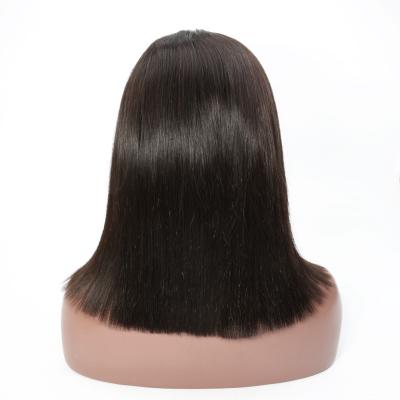 China Regular Wave 100 Straight Hair Mink Brazilian Full Lace Wig Free Sample Unprocessed Cuticle Aligned Virgin Brazilian Hair Full Lace Wig for sale