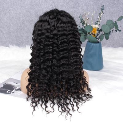 China Regular Wave My Hair Dreamy 100% Cuticle Aligned Brazilian Hair Mink Brazilian Hair Full Transparent Full Lace Virgin Hair 13*6 HD Deep Wave Lace Wig for sale