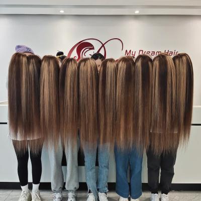 China Wholesale Vendor Regular Highlight Wig Wave 1B Honey Blonde Ombre Hair Wig With Dark Roots Mink Peruvian Virgin Human Hair HD Lace Front Wig for sale