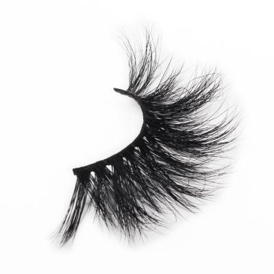 China Hot Selling Good Quality False Private Label Siberian 5d Mink Lashes Wholesale 25mm Matte Lashes for sale