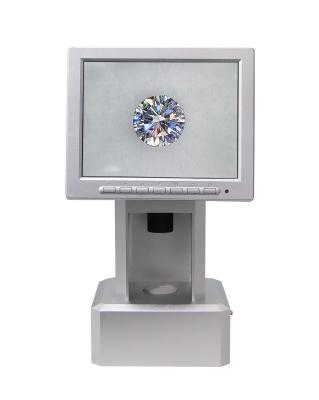 China Automatic Jewelry Store Diamond Briliance Video Display Instrument 10w Silver RGB Color Changing For Jewelry Store for sale