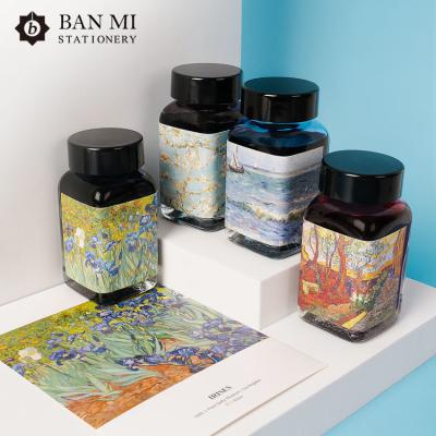 China BANMI Best Price 4 Colors Carbon Ink Fountain Pen Colorful Water Based Ink Non Dye Ink 50ml 50ml for sale