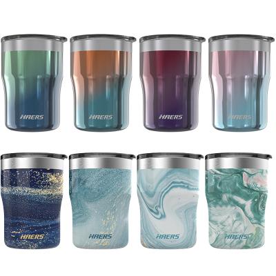 China HAERS Sustainable Double Wall Coffee Mug Insulated Tumblers Sublimation Blanks Stainless Steel Straight Business 300ml Beer Nora Tumbler for sale