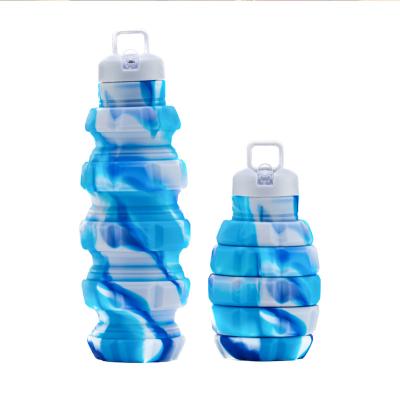 China Viable Silicone Folding Hot Water Bottle Sports Water Bottles Wholesale Cheap Drink Cup For Kids for sale