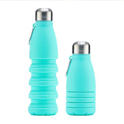 China Viable Silicone Folding Hot Water Bottle Sports Cheap Water Bottles Drink Cup Wholesale for sale