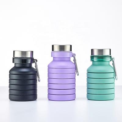 China Sustainable Collapsible Sports Water Bottle Cheap Silicone Drink Cups for sale