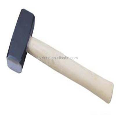 China Best Selling Building Construction Stone Hammer With Wooden Handle for sale