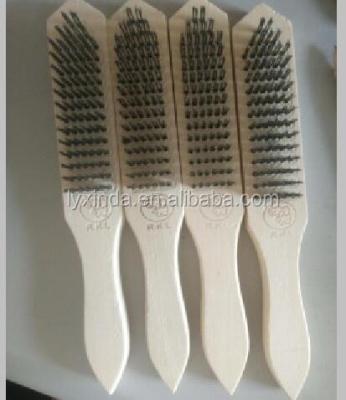 China Cleaning Steel Wire Brush With Wooden Handle For Cleaning Working for sale