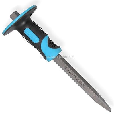 China Hex Leg Point Chisel Cutting With TPR Hand Guard for sale