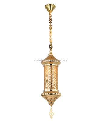 China Iron New Products Style Moroccan Simple Golden Pendant Light for sale