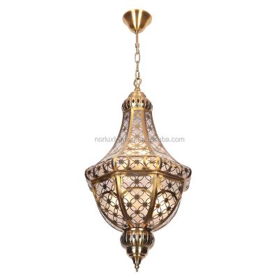 China Wrought Iron Moroccan Art Decoration Bar Iron Style Pendant Light for sale