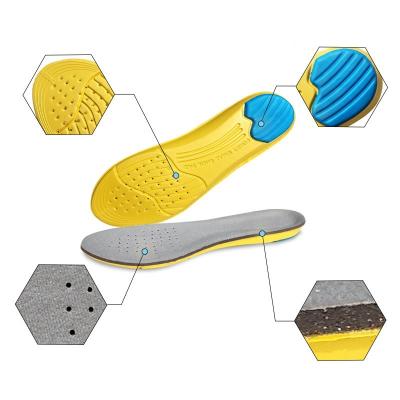 China Cuttable Insoles Breathable Shock Absorption Mens Sports Sweat-absorbing Basketball Running Military Training Female Insoles for sale